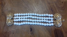 Ancien bracelet fantaisie 4 rangs de perles style de culture