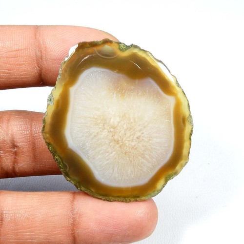 Agate tranchée brune cabochon