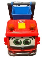 Dickie Toys Jouet à Tirer ABC Camion Benne Kipper Rouge Bleu