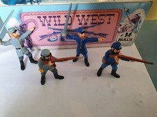 4 figurine wild west guerre de sécession sud et nordiste bullyland 