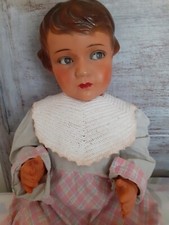 Bavoir ancien coton tricoté  pour grand baigneur tel Claudinet 64