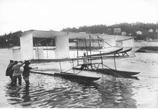 AVIATION AF#DC656 AVION GABRIEL VOISIN SUR PLANEUR ARCHDEACON REMORQUE PAR LA