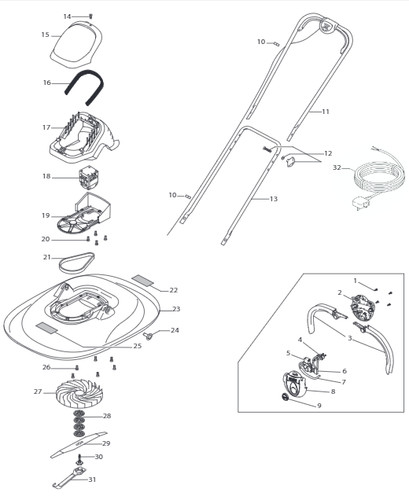 Pieces detachees tondeuse - detachees,