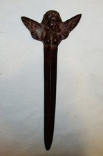 COUPE-PAPIER  EN BRONZE PATINE ange ailé  Amour 19ème / angel letter opener