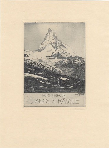 Exlibris livre art radierung - livre,
