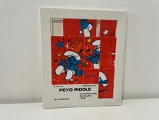 BE + / RARE COLLECTOR LES SCHTROUMPFS / PEYO RIDDLE - PUZZLE / PEYO 1976