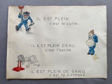 Dessin, caricature, encre et