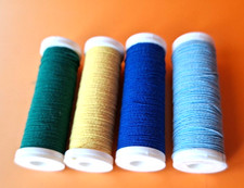 4 Bobines fil  à coudre coton élastique- couture, mercerie