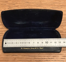 vintage ancien ETUI à LUNETTES opticien SUISSE BASEL M.Ramstein Jberg Co SWISS