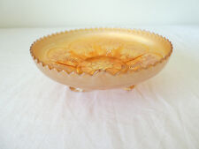 Coupe orange en verre irisé VERRE DE CARNAVAL / Carnival Glass ART NOUVEAU