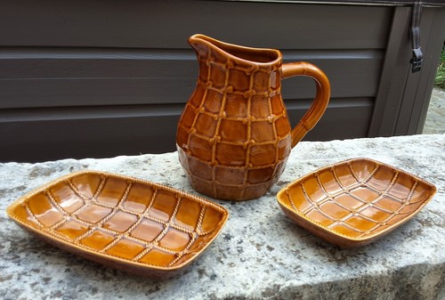 Pichet pot eau 2 plats - à,