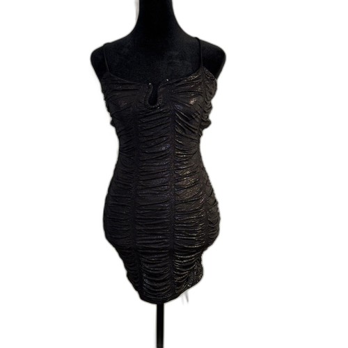 Windsor black glitter - glitter, ruched