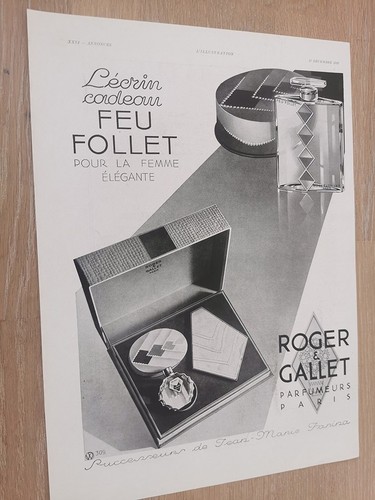 Publicité 1932 parfum - 1932, feu