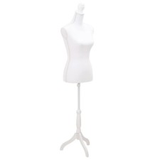 Buste de Couture Mannequin Femme Noir et Blanc Buste Vitrines Boutique vidaXL