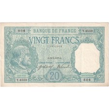 France, 20 Francs, Bayard, 1918-05-14, Y.4559, TTB