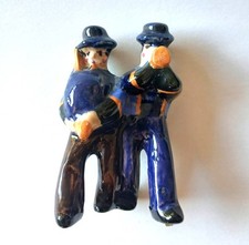 Figurine Bretonne Les musiciens à 'la Noce' - Attribué à JE SEVELLEC -TBE