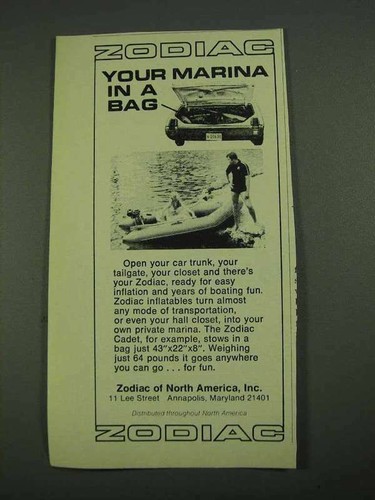 1972 zodiac cadet boat - zodiac,
