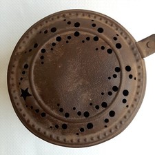 (S1) Ancien Chauffe-Lit Portabrace En Fer (Chauffage, Chauffe-Mains)