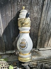 Pompe tireuse à bière en porcelaine /Céramique De La Marque Allemande Warsteiner