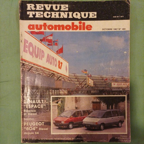 Revue technique renault - revue, espace