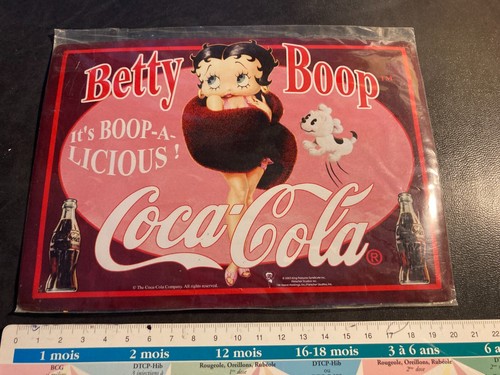 Plaque metal neuve - coca, cola