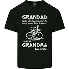 T-Shirt Enfant Garçons Filles Vélo De Cyclisme Grand-Père Quand Il Veut