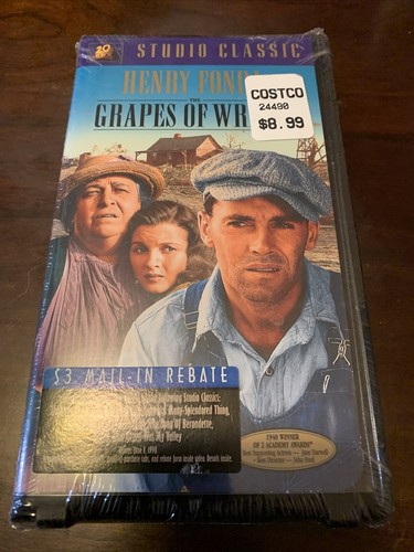 The grapes wrath vhs - wrath, (vhs,