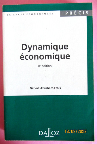 Dynamique économique - , de