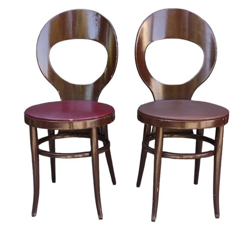 Paire anciennes chaises - paire,