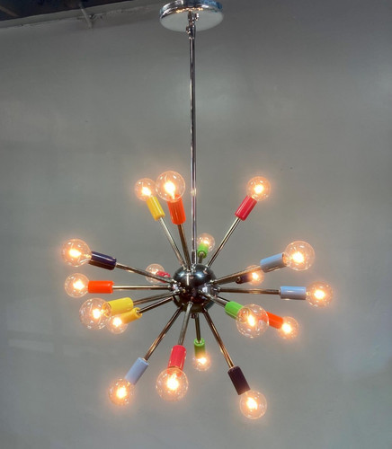 Lustre sputnik multicolore - lustre,