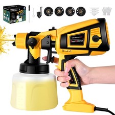 Pistolet a Peinture650W HVLP Pistolet à Peinture Électrique4 Buses en cuivre ...