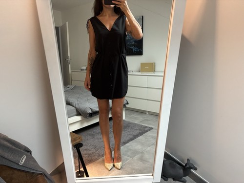 Robe noire intemporelle haute - robe,