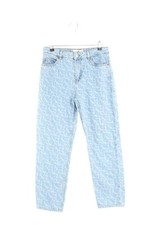 Jean droit en coton bleu Bash XS