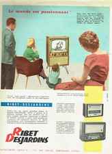 Publicité Advertising 0524 1957   Ribet-Desjardins  téléviseur Consolette radio