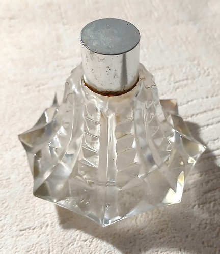 Flacon ancien verre taille - flacon, *