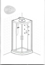 Cabine douche d'angle 0,90    Hauteur 2,15 m