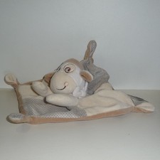Doudou Vache Mots d'enfants - Marron blanc