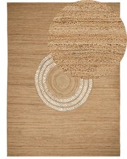 Tapis jute tressé naturel - jute,