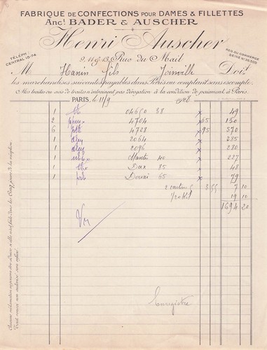 Paris fabricant auscher - fabricant,,