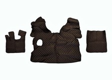 Tapis de sol camion cuir écologique noir/rouge pour DAF XF 105 2006-2013/ DAF...