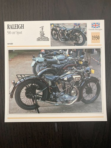 Carte fiche moto collection - moto,