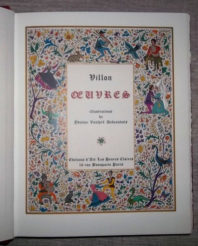 Villon oeuvres illustre - ,