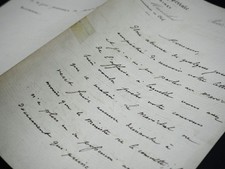 Achille BAZAINE - lettre