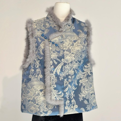Gilet matelassé style chinois - gilet,