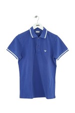 Polo en coton bleu Dior M