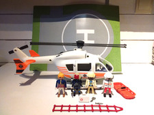 PLAYMOBIL 70048 / HÉLICOPTÈRE DE SECOURS MONTAGNE/ MERS HÔPITAL POMPIERS SAMU