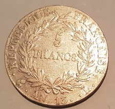 Ecu 5 francs Napoléon empereur An 13 L (Bayonne)