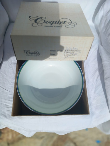 Assiettes creuses coquet - assiettes,