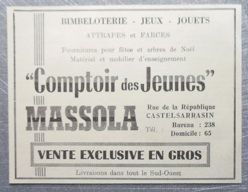 Publicité comptoir des jeunes - comptoir,