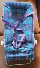 Transat bébé à carreaux Aubert . Multi-positionnel avec attaches